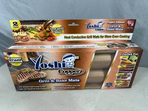 New Pack of 2 Copper Infused Grilling  Baking Mats