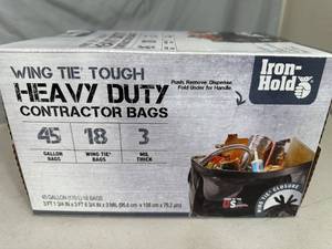 New Box of 45 Gallon Contractor Bags