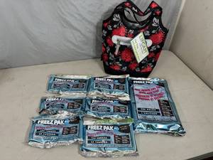 New Soft Side Lunch Cooler with Assorted Freez Paks