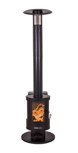 Even Embers 70000 BTU Wood Pellet Steel Freestanding Patio Heater