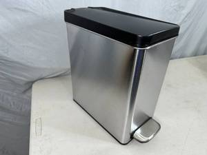 New Simple Human 10 Liter Foot Operated Trash Can