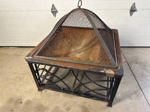 Rusty but Trusty Wood Burning Fire Pit
