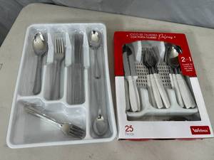 New 48 and 25 Pc Silverware  Flatware Sets