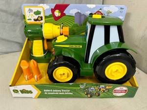 New John Deere Build a Johnny Tractor Toy Set with Tools