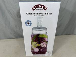 New Kilner 3 Liter Glass Fermentation Set