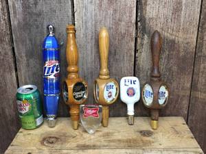 lot 137 image: Miller-Lite Beer Tap Handles