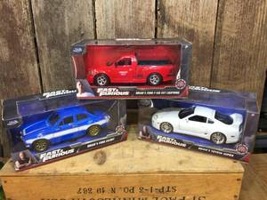 lot 168 image: 3 JADA Fast & Furious Die Cast Cars