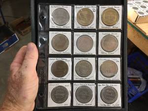 lot 179 image: 12 Vintage Casino Coins - See Pics