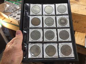 lot 180 image: 12 Vintage Casino Coins - See Pics