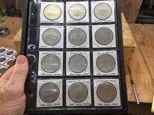 lot 181 image: 12 Vintage Casino Coins - See Pics