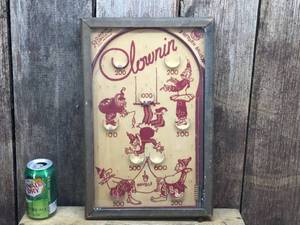 lot 188 image: Vintage 1930s Clownin Pinball Game - Works