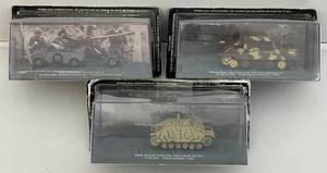 lot 27 image: Misc. Military Vehicles (Most NIB) 2 Crack Or Cut In Plastic Cases Present