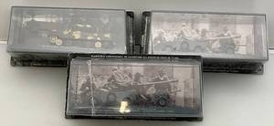 lot 32 image: Misc. Military Vehicles (Most NIB) All Have Crack Or Cut In Plastic Cases Present