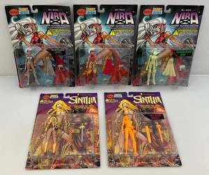 lot 52 image: Misc. Skybolt Toys Lightning  Comics Action Figures (NOC)