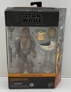 lot 4 image: 2021 STAR WARS Black Series THE MANDALORIAN & GROGO  Action Figure Set (NIB)
