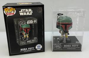 lot 11 image: Funko 01 STAR WARS BOBA FETT Die-Cast Collectible (NIB)