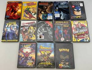 lot 97 image: Misc. Vintage SUPERHERO DVD Movies (Factory Sealed)