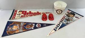 lot 115 image: Misc. Vintage Twins Pennants 12x30 & More