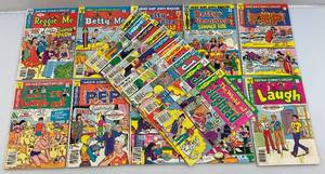 lot 142 image: Misc. 50 Cent Cartoon Comics Including  ARCHIE & More (Some Have Date Stamp Present On Cover)