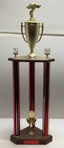 lot 200 image: 1988 1st Place Car Show Trophy With Camaro On Top 35