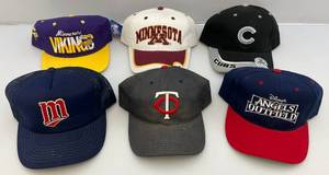 lot 221 image: Misc. Sports Hats Most Are Snapback