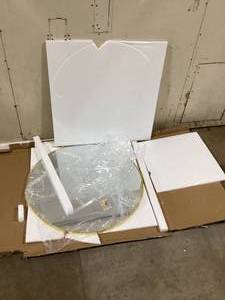 Gold Round Wall Mirror Customer Returns See Pictures