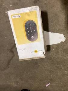 Google Nest x Yale Lock - Tamper-Proof Smart Deadbolt Lock with Nest Connect - Black Suede Customer Returns See Pictures