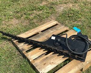 lot 104 image: Hedge Trimmer Sickle Attachment for Mini Excavator