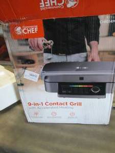 lot 30 image: Commercial Chef 9-in-1 Contact Indo...