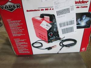 lot 50 image: Vaper 90-Amp Wire-Feed Welder Kit o...