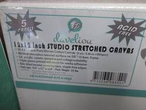 lot 180 image: 5 pk Develiou12x12 Stretched Ca...