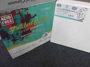 lot 182 image: 5 pk Develiou12x12 Stretched Ca...