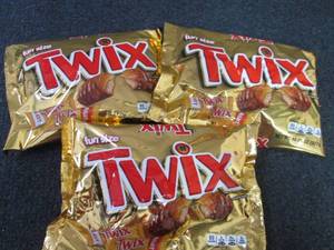 lot 292 image: 3- 10.83 oz Twix Fun Size...