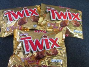lot 294 image: 3- 10.83 oz Twix Fun Size...