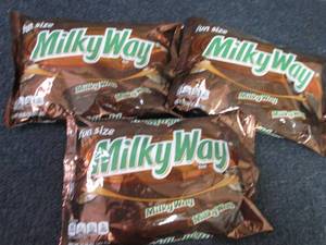 lot 302 image: 3- 10.65 oz Milky Way Fun Size...