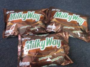 lot 303 image: 3- 10.65 oz Milky Way Fun Size...