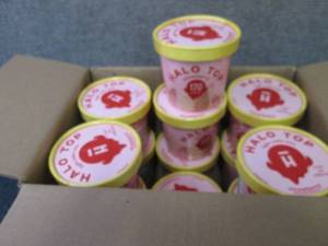 lot 332 image: 12 Halo Top Strawberry Cake Mix...