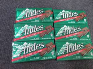 lot 352 image: 6- 4.67 oz Andes Crme de Menthe T...