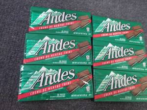 lot 353 image: 6- 4.67 oz Andes Crme de Menthe T...
