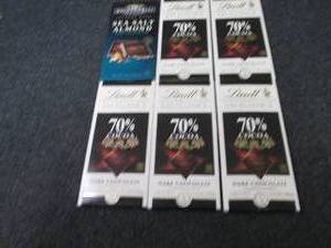 lot 361 image: 6- 3.5 oz Lindt Dark Chocolate...