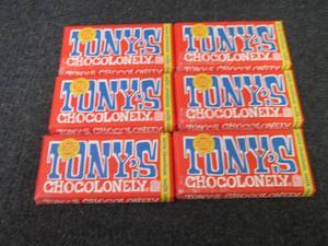 lot 367 image: 6- 6.35 oz Tonys Chocolonely Bars...
