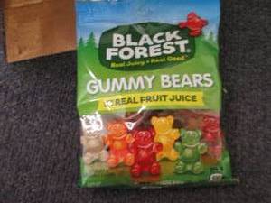 lot 406 image: 12- 4.5 oz Black Forest Gummy Bears...