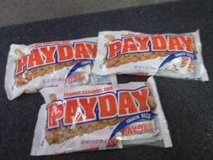 lot 418 image: 3- 11.6 oz PayDay Snack Size...
