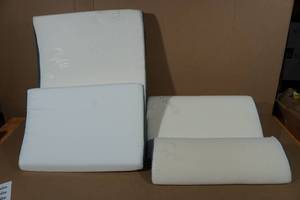 lot 101 image: Lunix 4-Piece Bamboo Memory Foam Bed Wedge Set