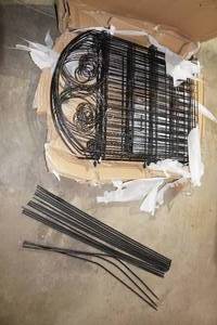 lot 102 image: Getlay Tall Garden Animal Barrier Fence with Gate 14 Panels 36 Tall