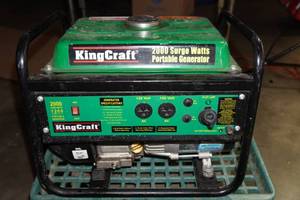 lot 128 image: KingCraft 2000 Surge Watts Portable Generator