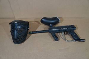 lot 131 image: Tippmann 98 Custom Paintball Gun and Mask