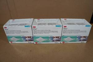 lot 143 image: 3 50-Packs Vflex Health Care Particulate Respirator and Surgical Masks