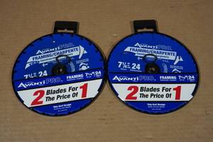 lot 155 image: 4 7.25 FramingConstruction Circular Saw Blades