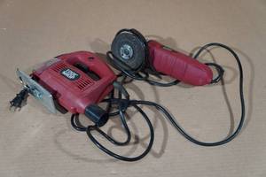 lot 186 image: Tool Shop Angle Grinder with Jig Saw